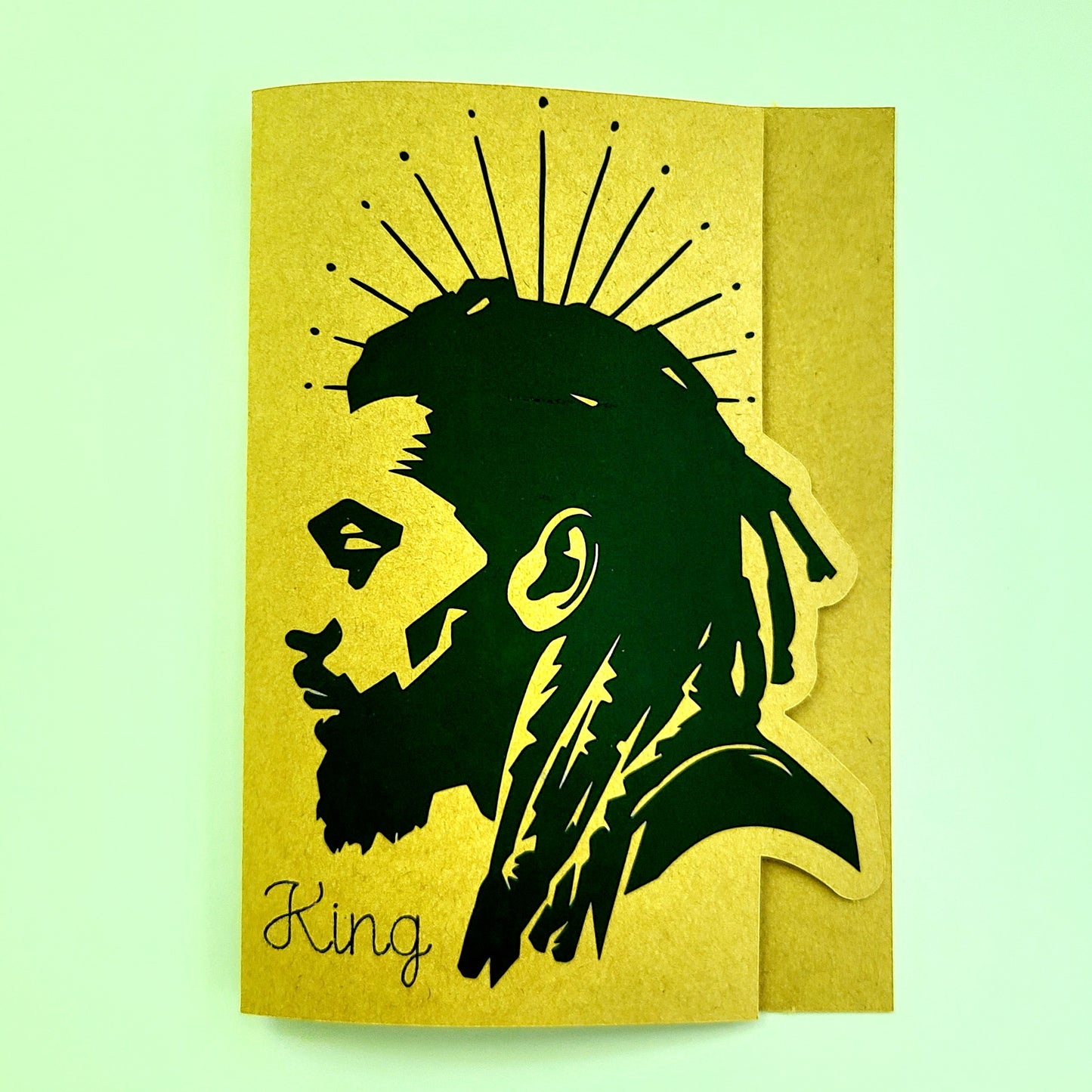 African American King Man Male Greeting Card