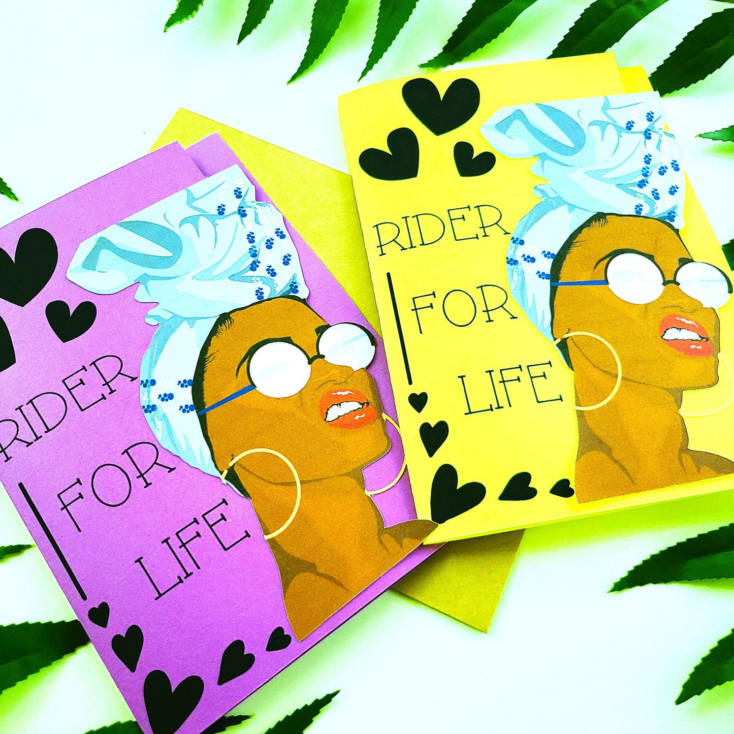Rider For Life Black Girl Birthday Card