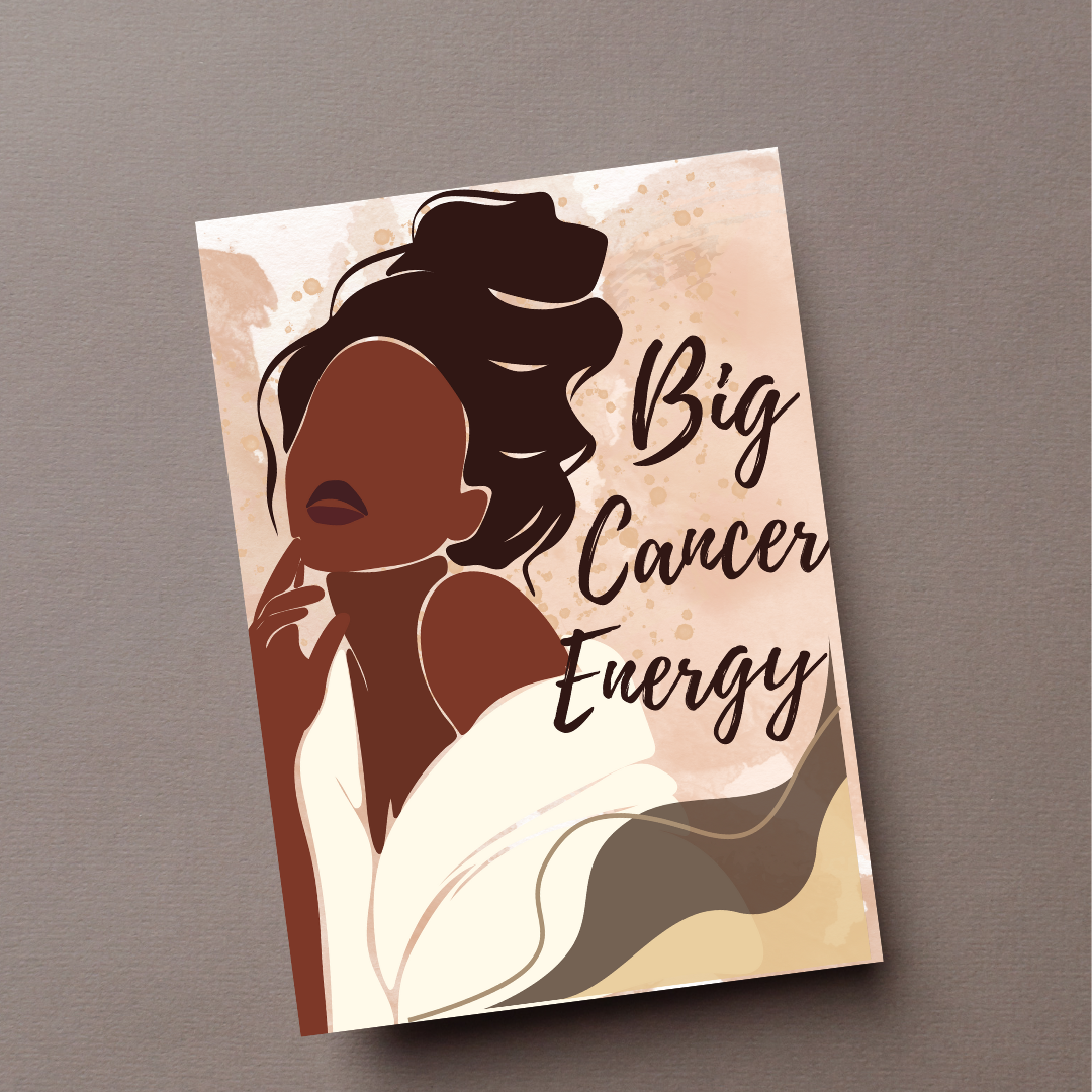 Big Cancer Energy Zodiac Card