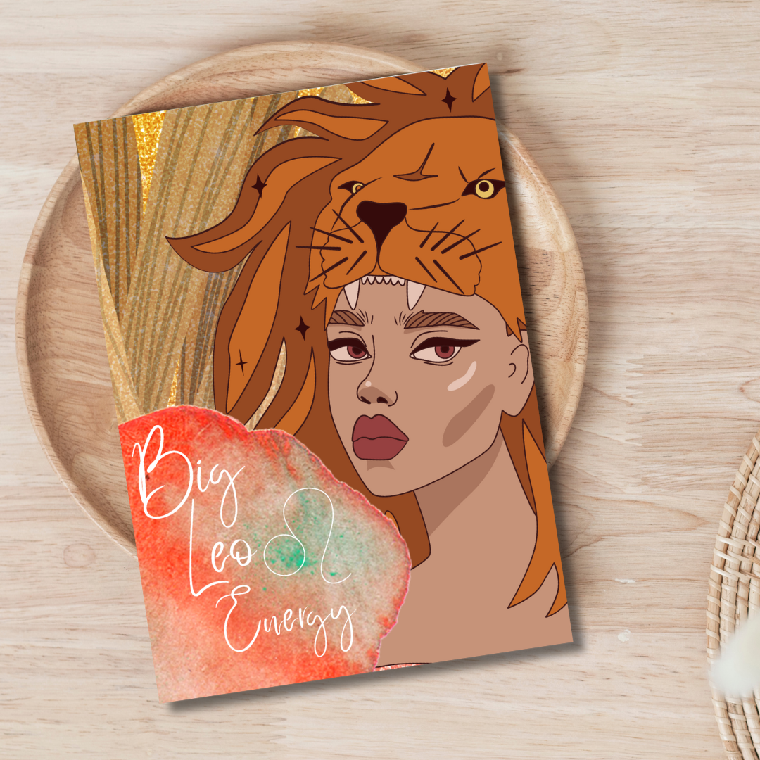 Leo Lion Zodiac Birthday Greeting Card