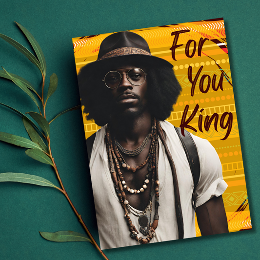For You King African American Man Male Greeting Card