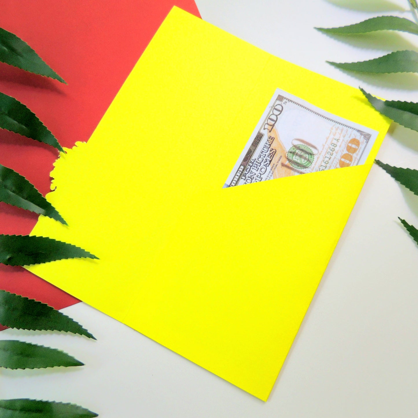 Yellow Kente Black Woman Money Holder Birthday Card