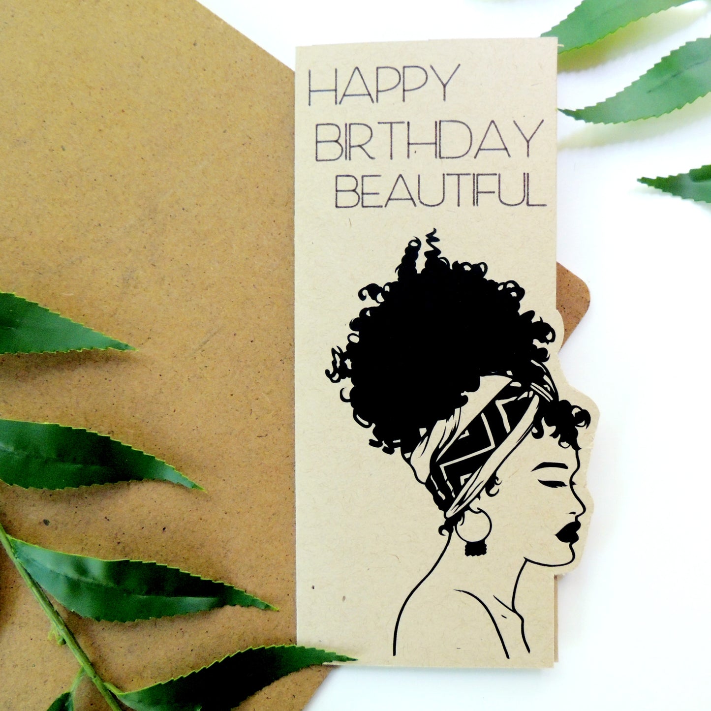 Neutral Black Woman Money Holder Greeting Card