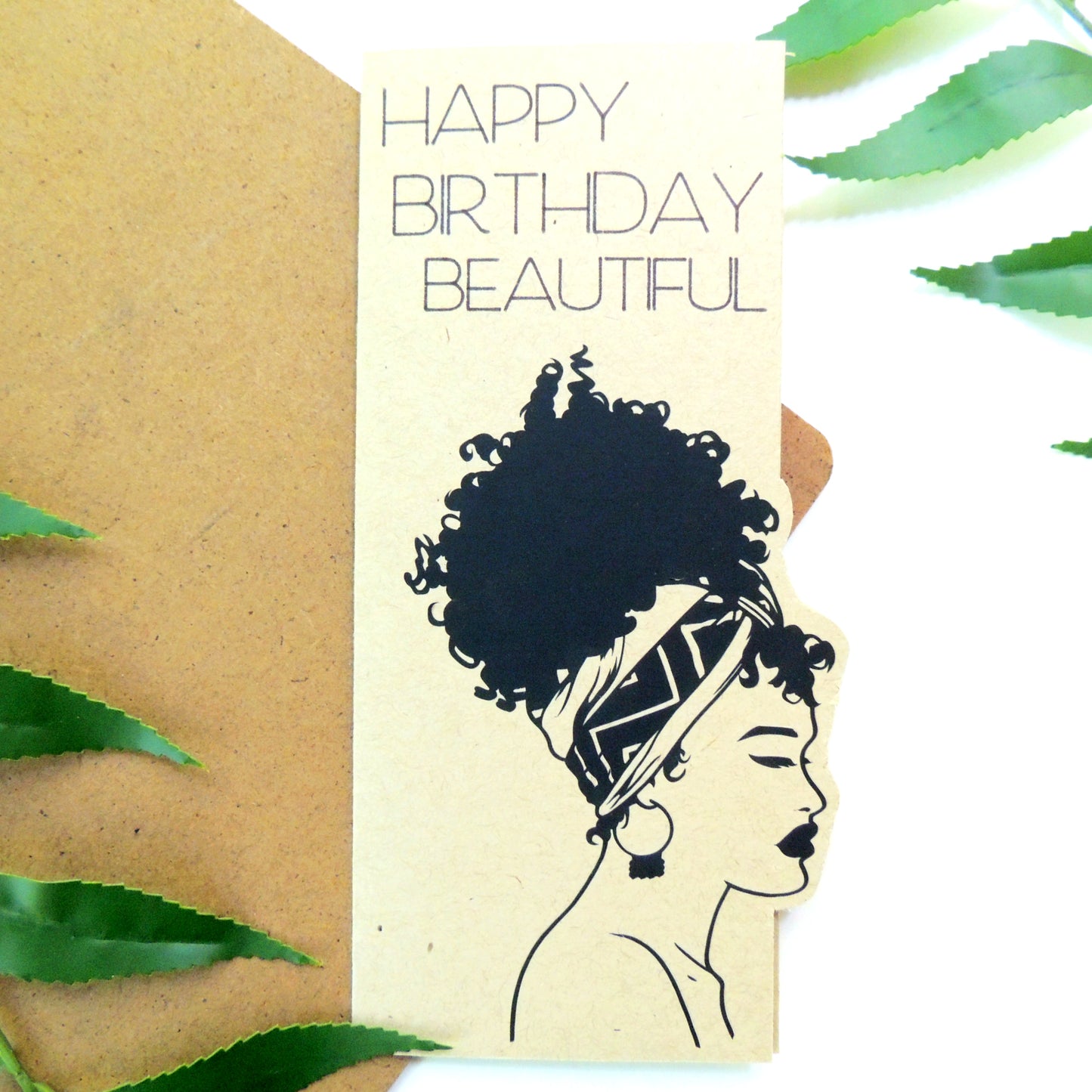 Neutral Black Woman Money Holder Greeting Card