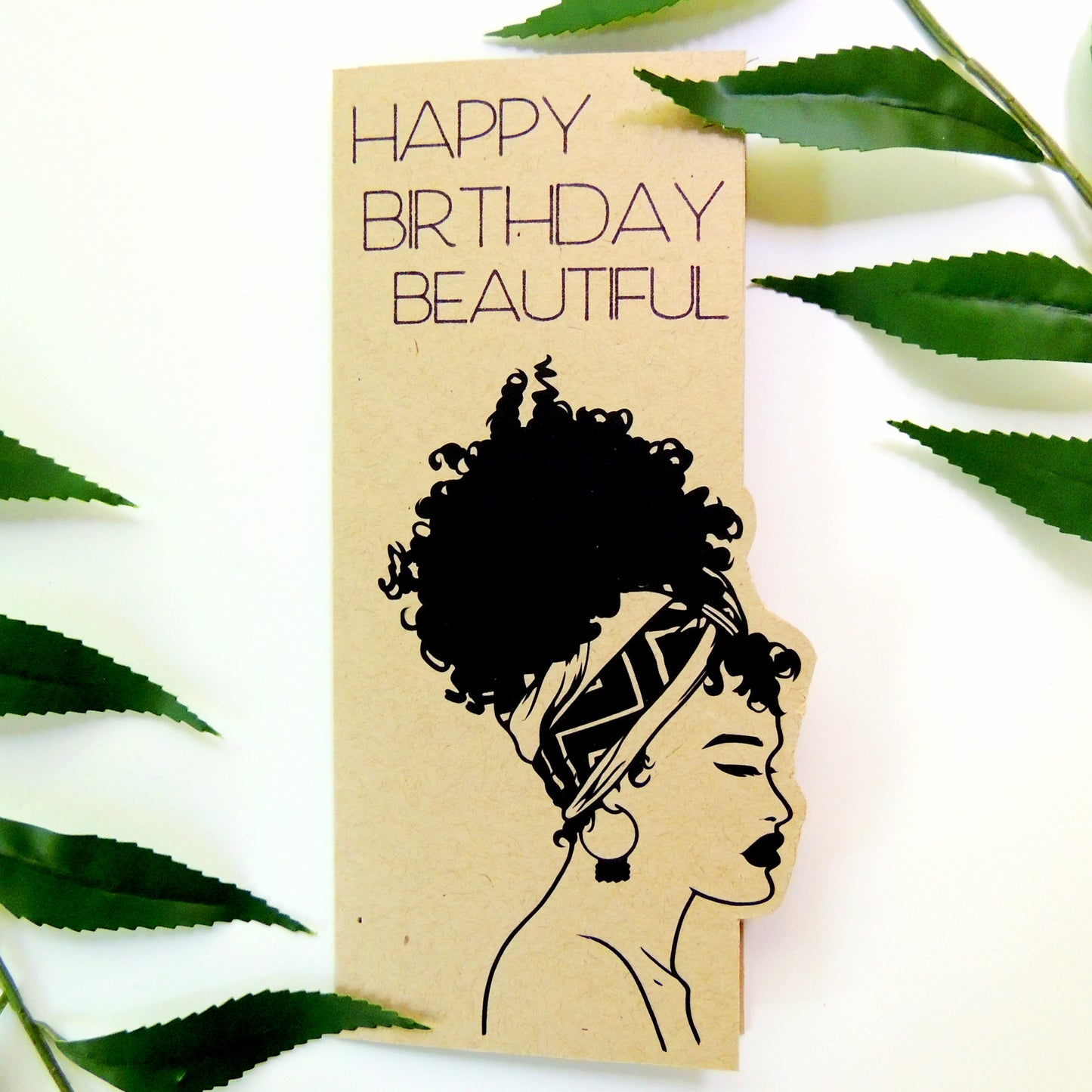 Neutral Black Woman Money Holder Greeting Card
