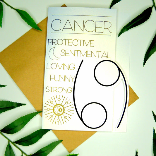 Cancer Traits Zodiac Card