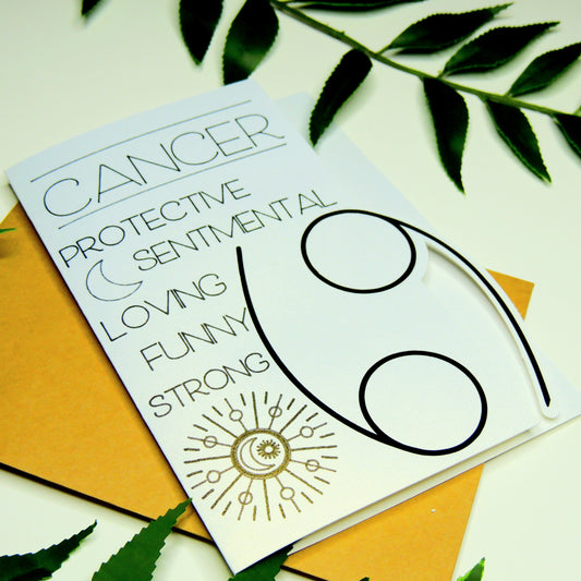 Cancer Traits Zodiac Card