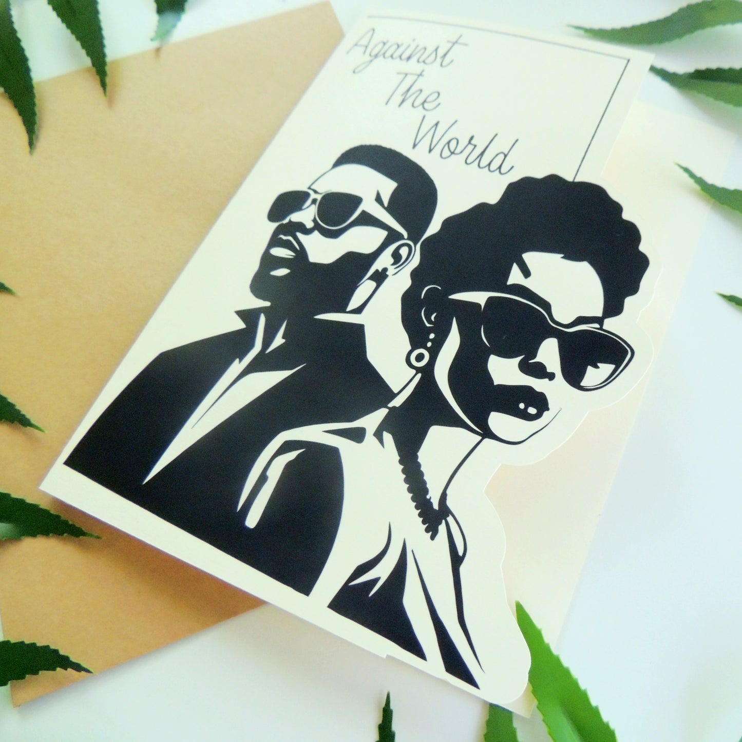 Vintage Black Love Anniversary Greeting Card