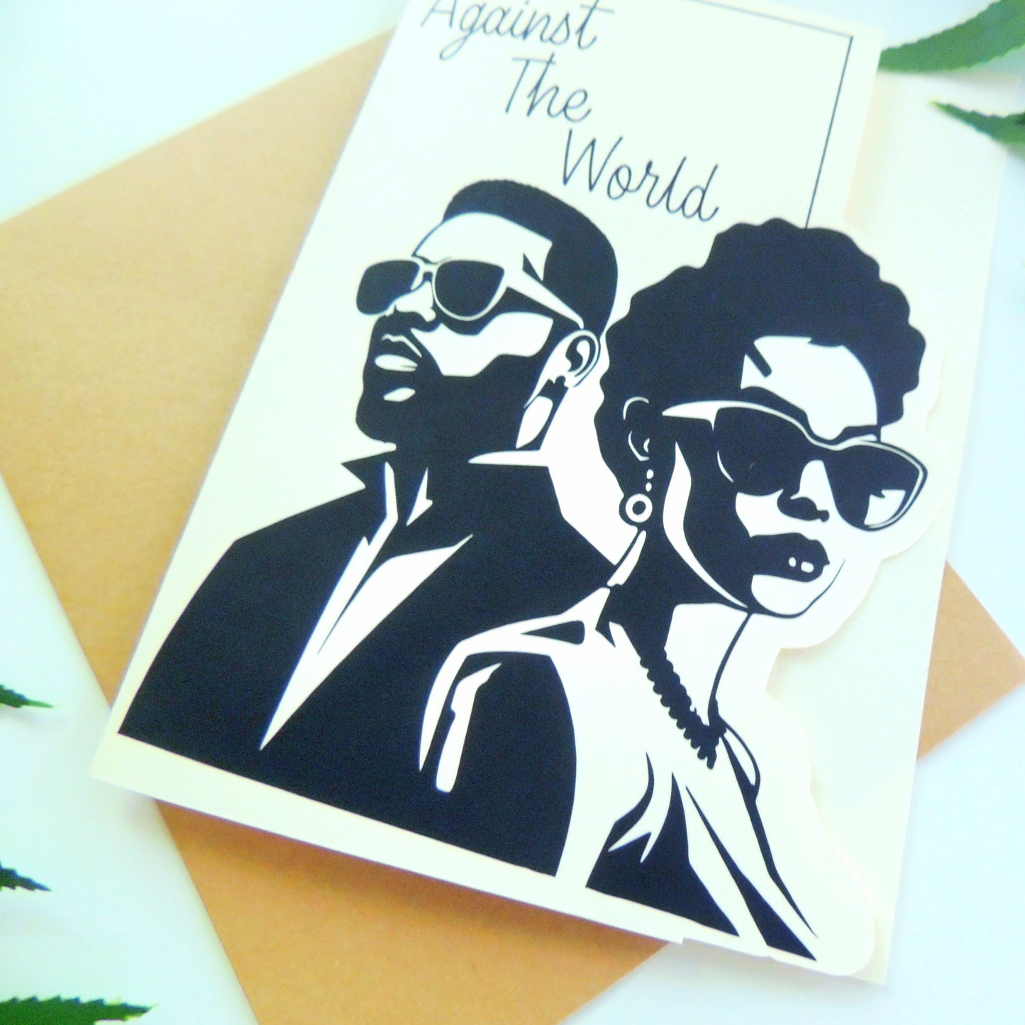Vintage Black Love Anniversary Greeting Card