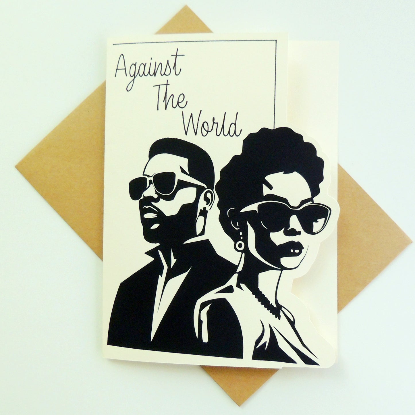 Vintage Black Love Anniversary Greeting Card