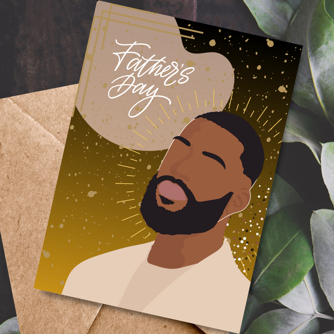 Black Man Father's Day Card