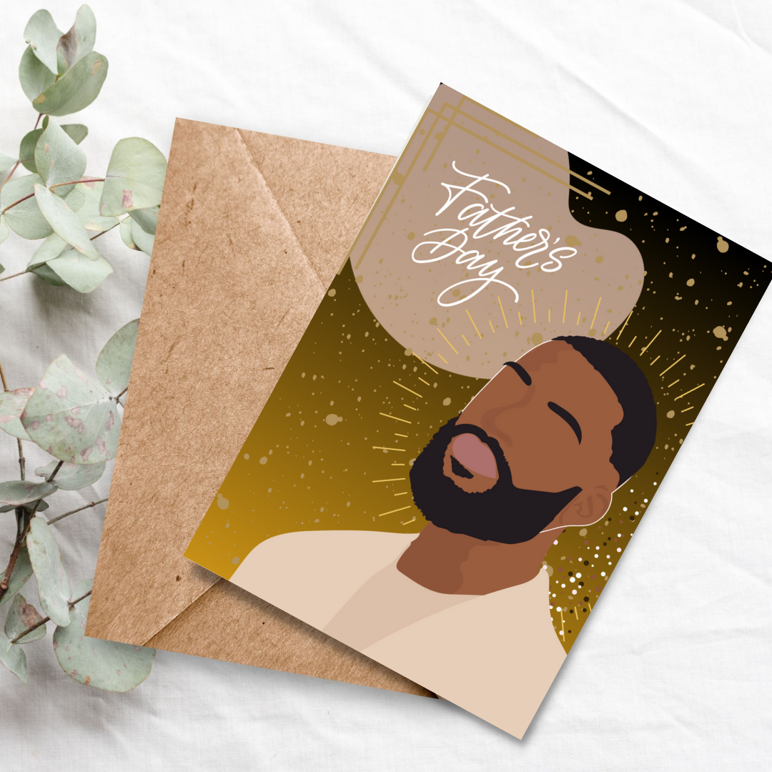 Black Man Father's Day Card