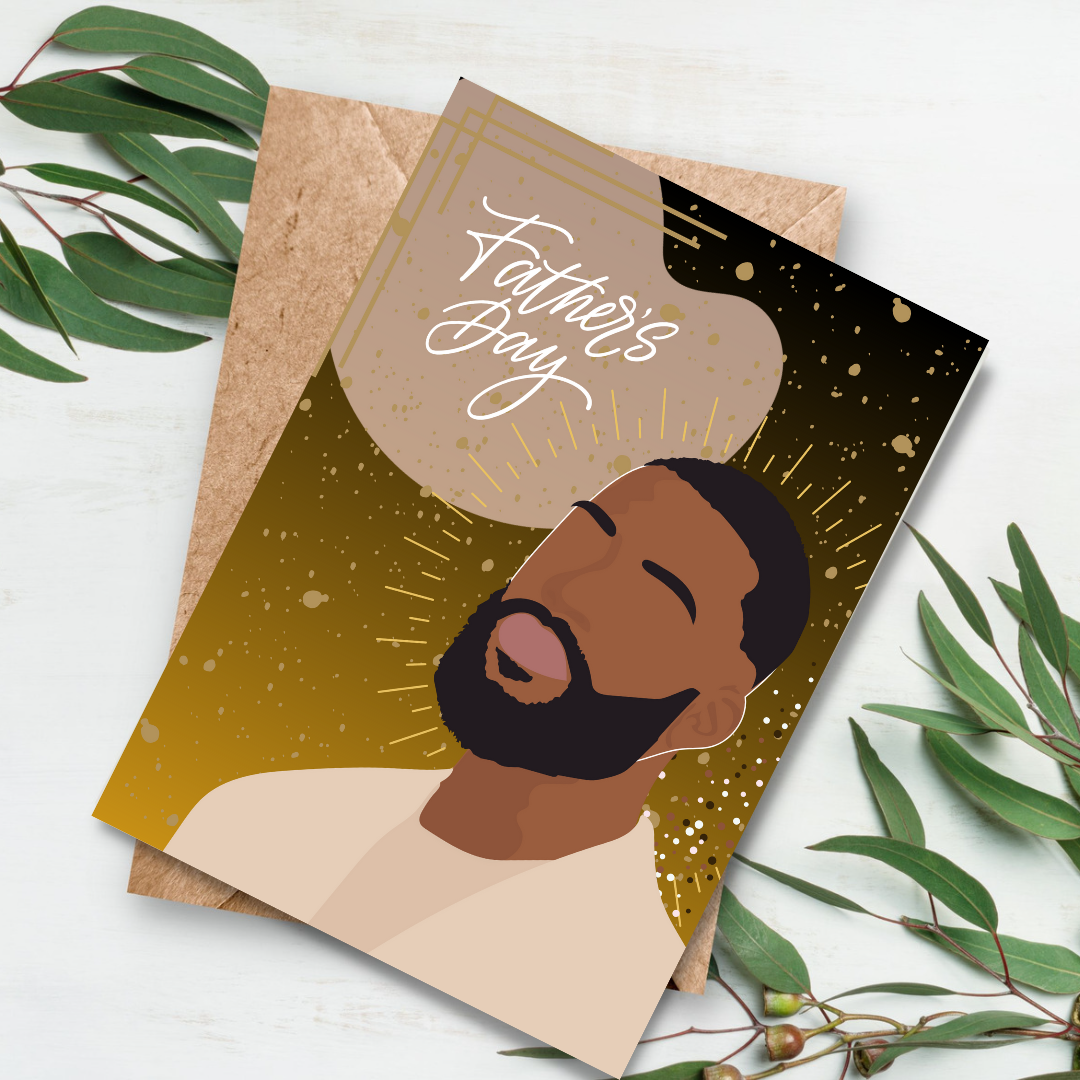 Black Man Father's Day Card