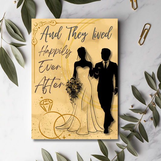Fairytale Neutral Wedding Greeting Card