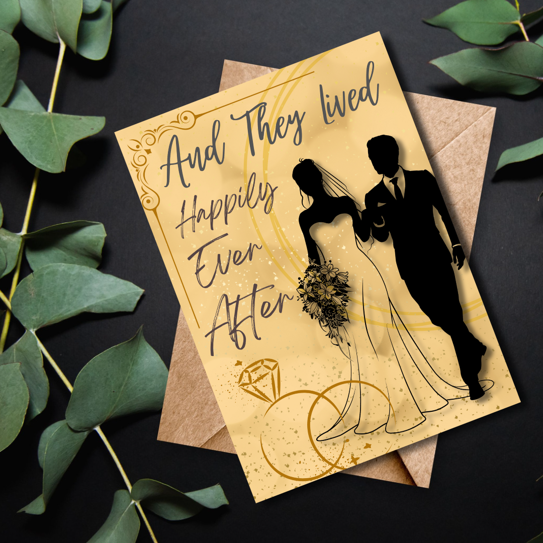 Fairytale Neutral Wedding Greeting Card