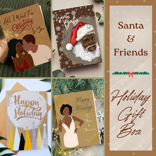 Black Santa and Friends Holiday Gift Bundle Box Set