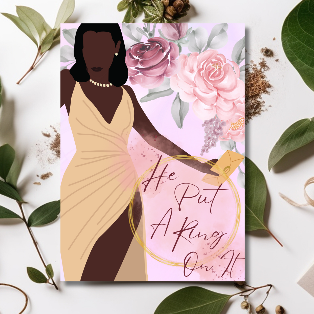 Elegant Black Bridal Shower Greeting Card