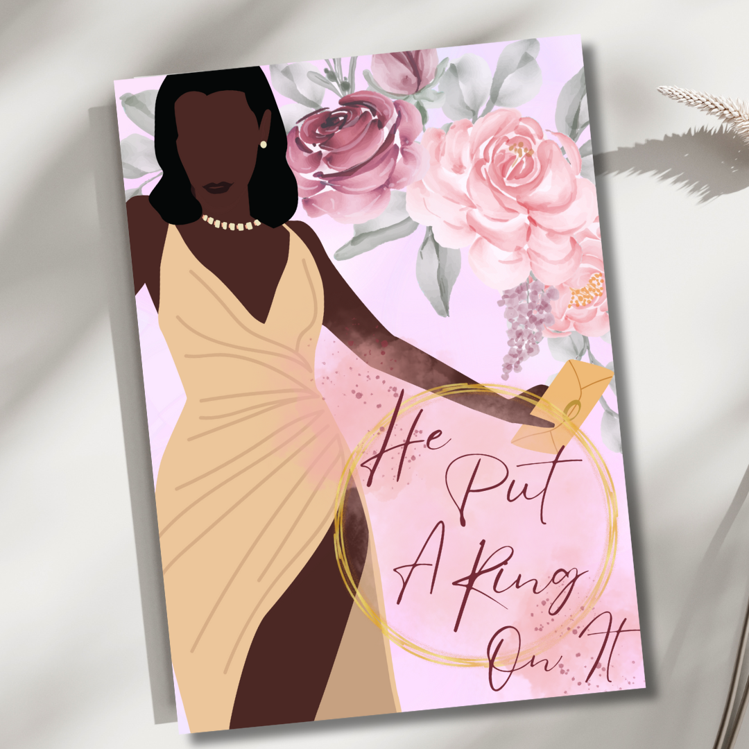 Elegant Black Bridal Shower Greeting Card