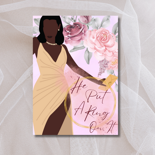 Elegant Black Bridal Shower Greeting Card