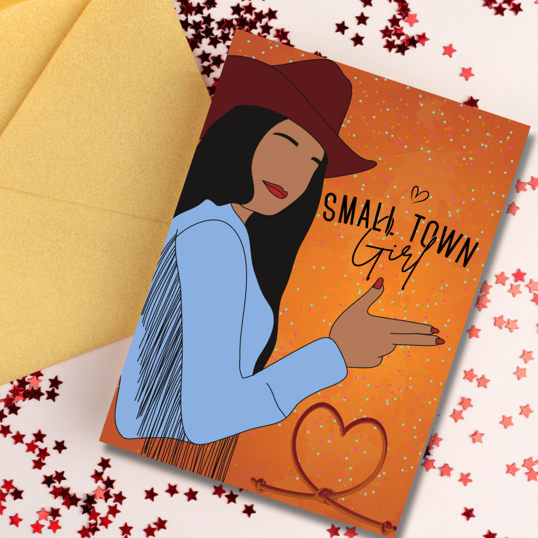 Small Town Girl Birthday Greeting Card