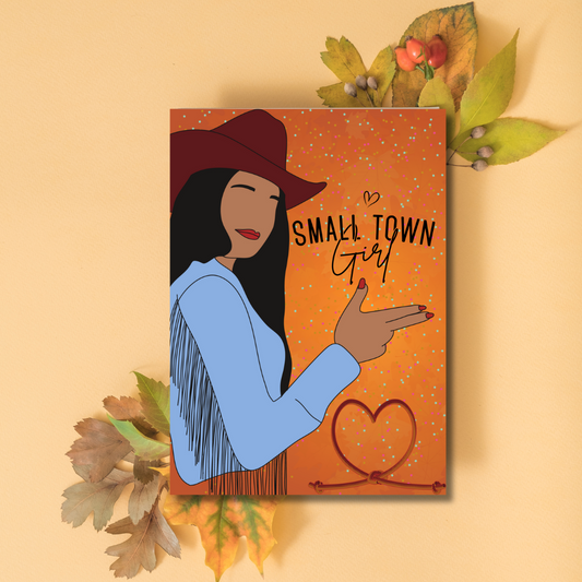 Small Town Girl Birthday Greeting Card