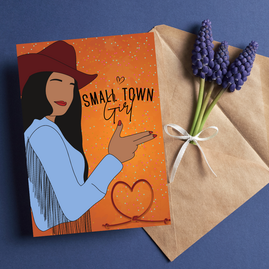 Small Town Girl Birthday Greeting Card
