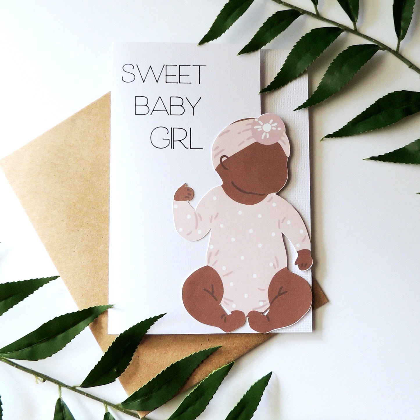 Sweet Baby Girl Shower Card