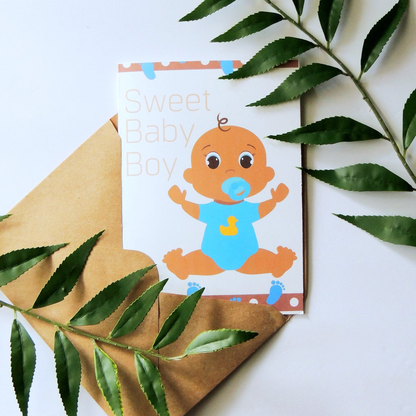 Baby Boy Shower Card