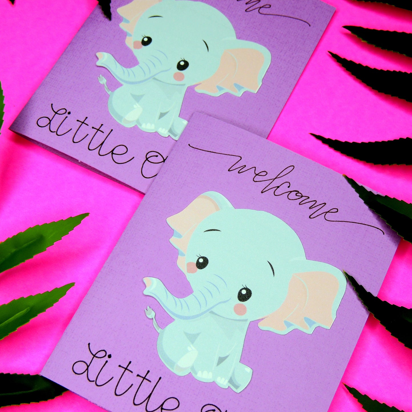 Elephant Baby Mini Shower Card