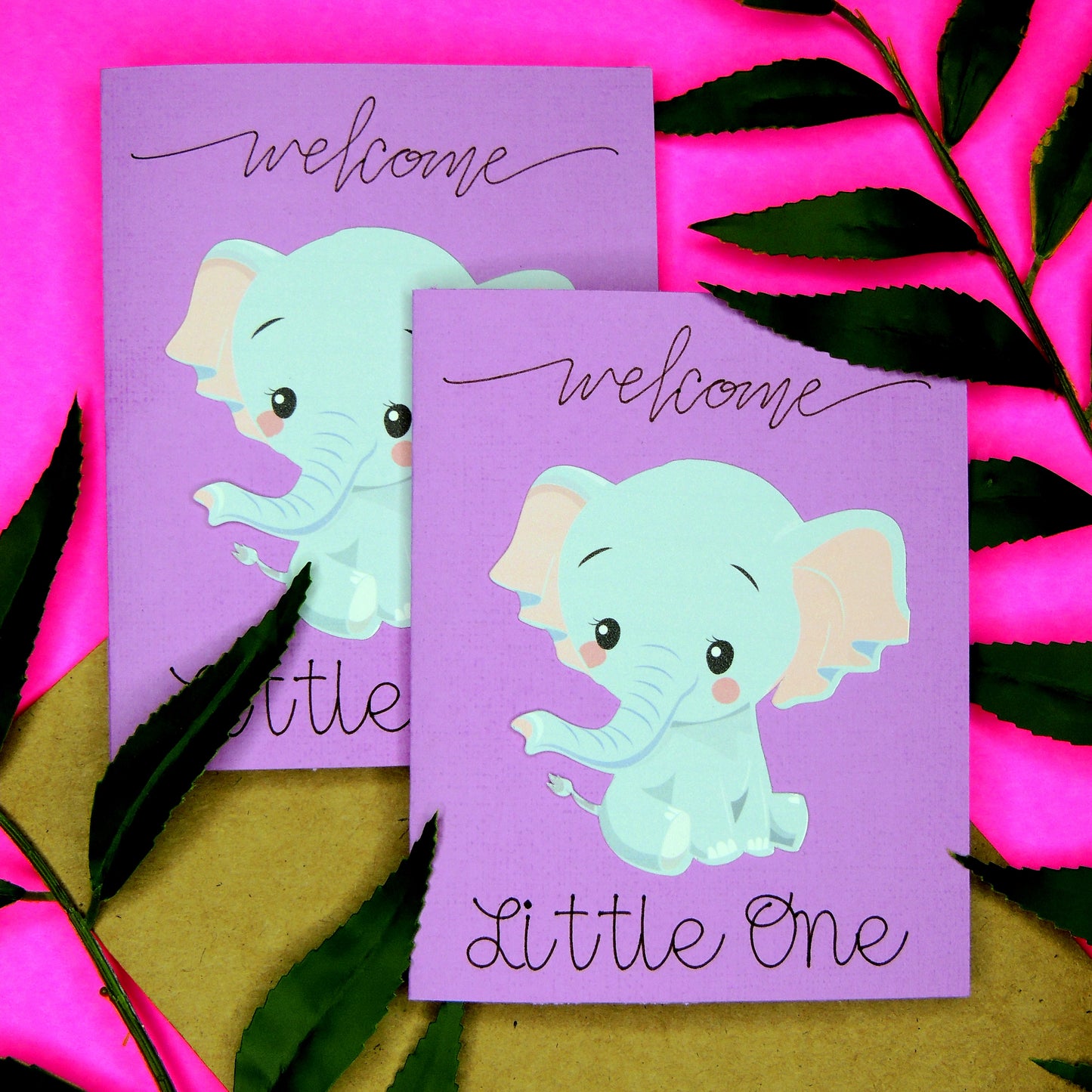 Elephant Baby Mini Shower Card