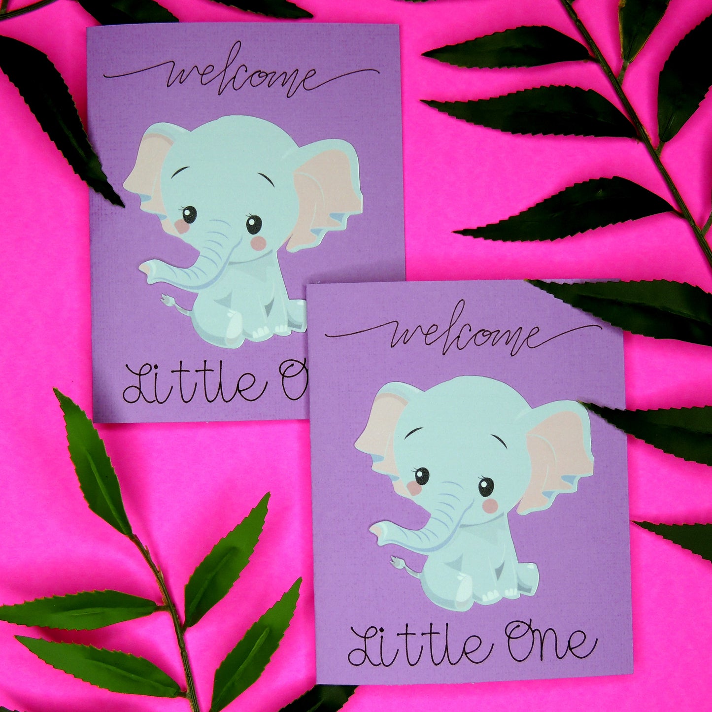Elephant Baby Mini Shower Card