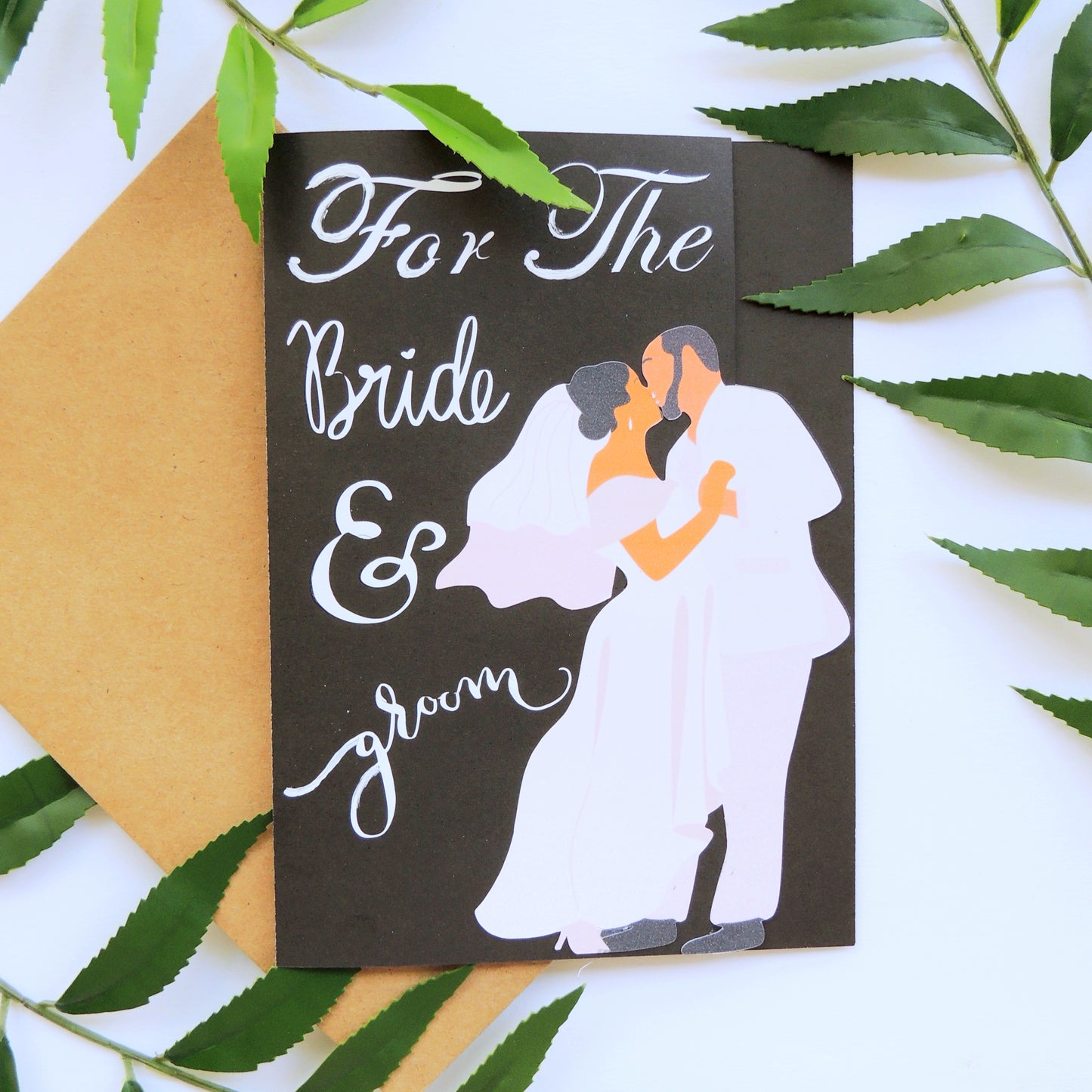 For The Bride & Groom Greeting Card