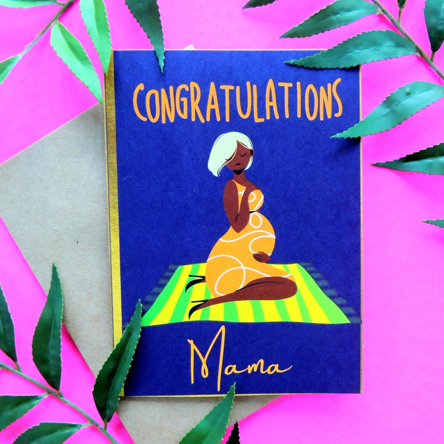 African American Baby Shower Card