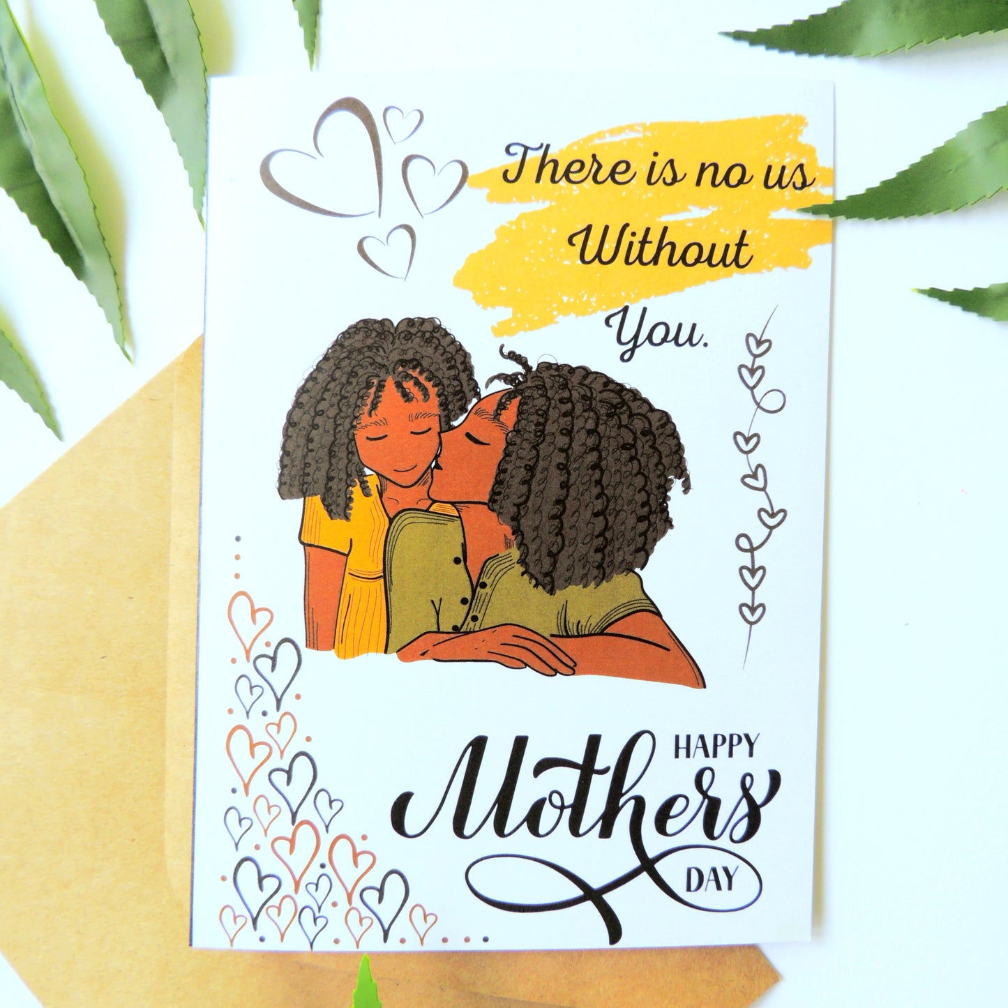 Black Family Mothers Day Card
