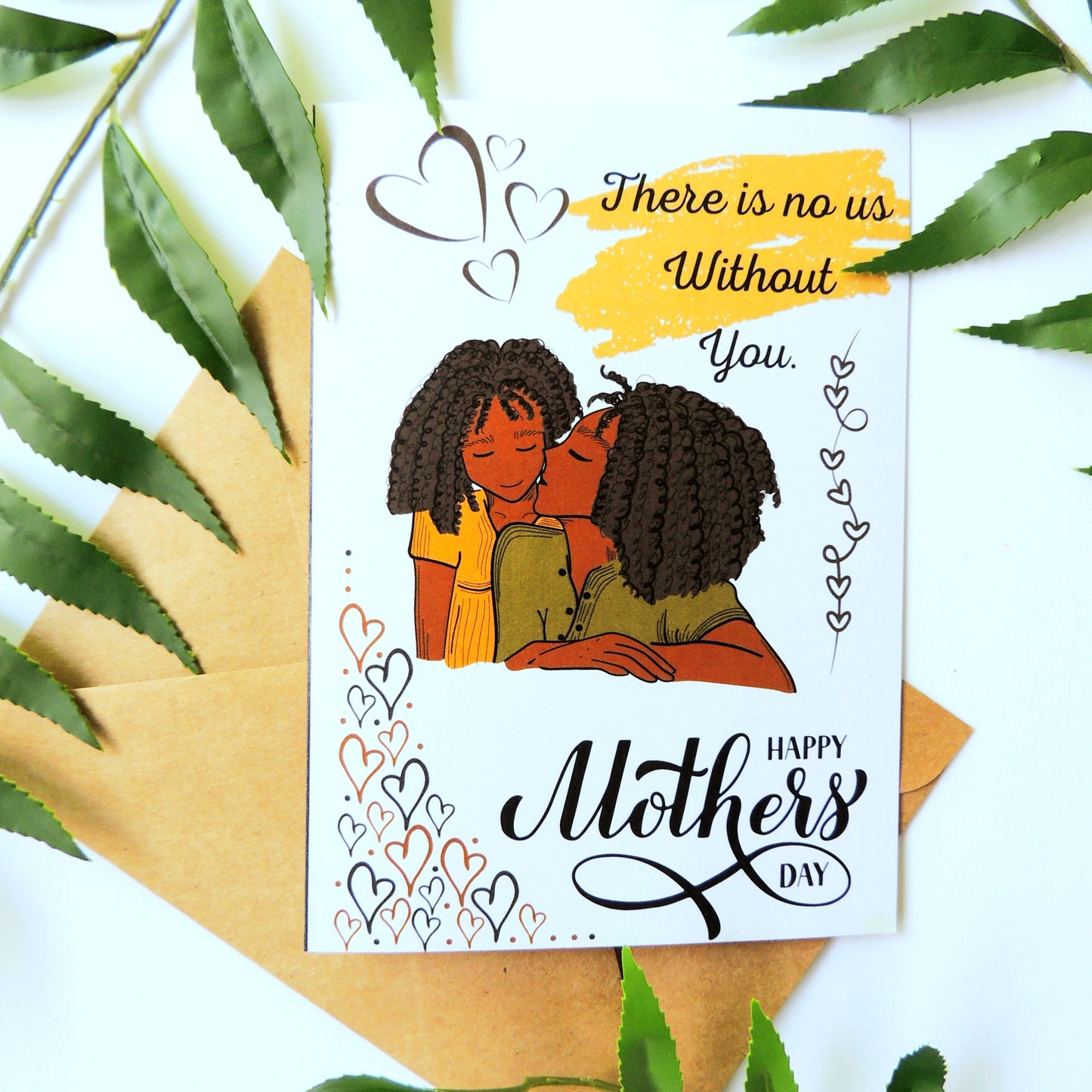 Black Family Mothers Day Card