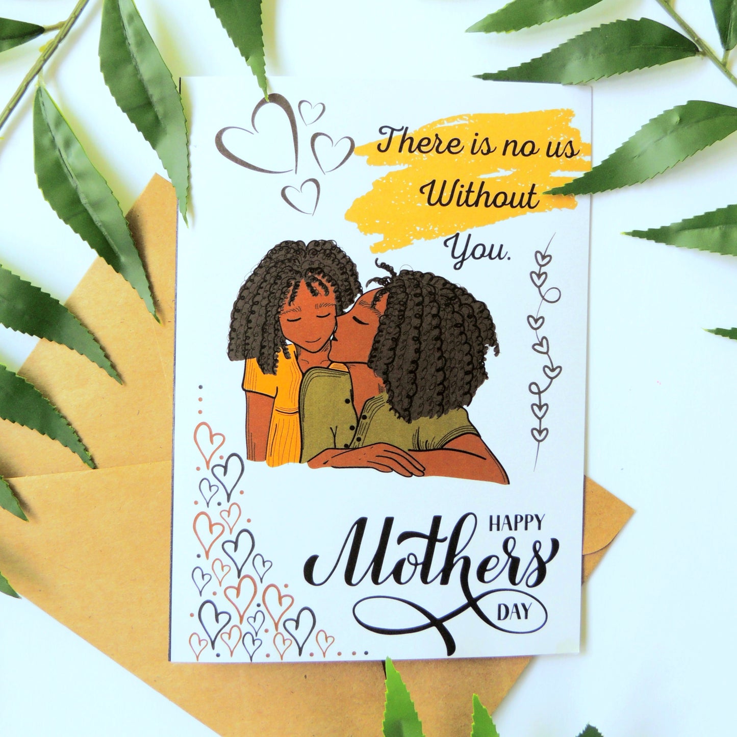Black Family Mothers Day Card