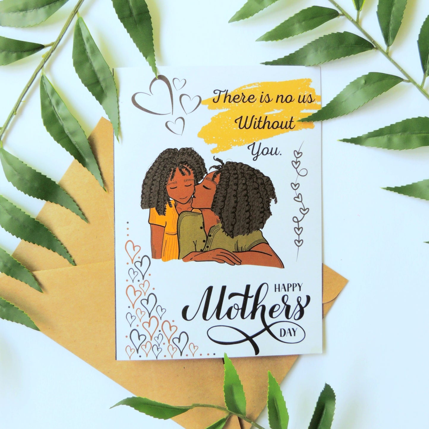 Black Family Mothers Day Card