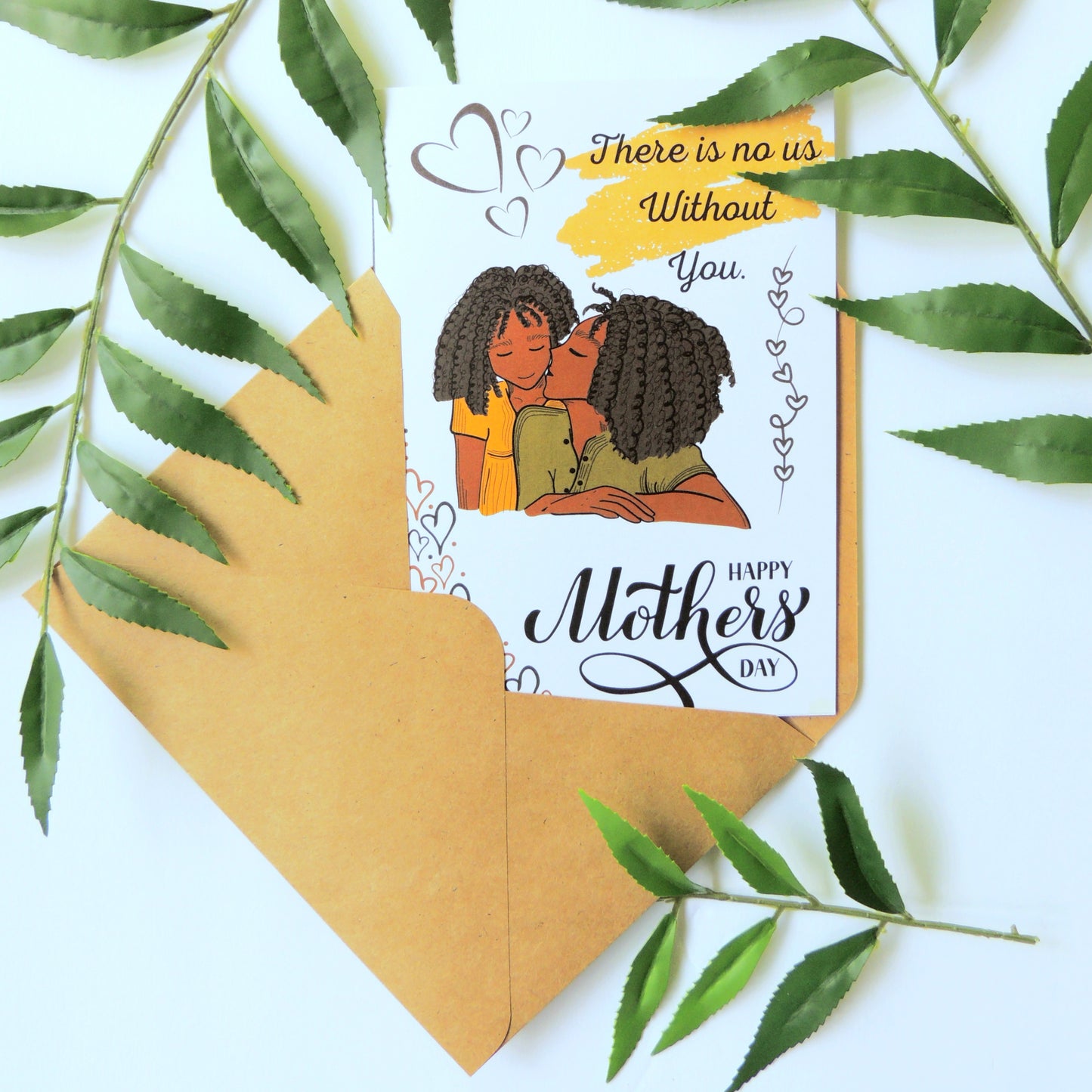 Black Family Mothers Day Card
