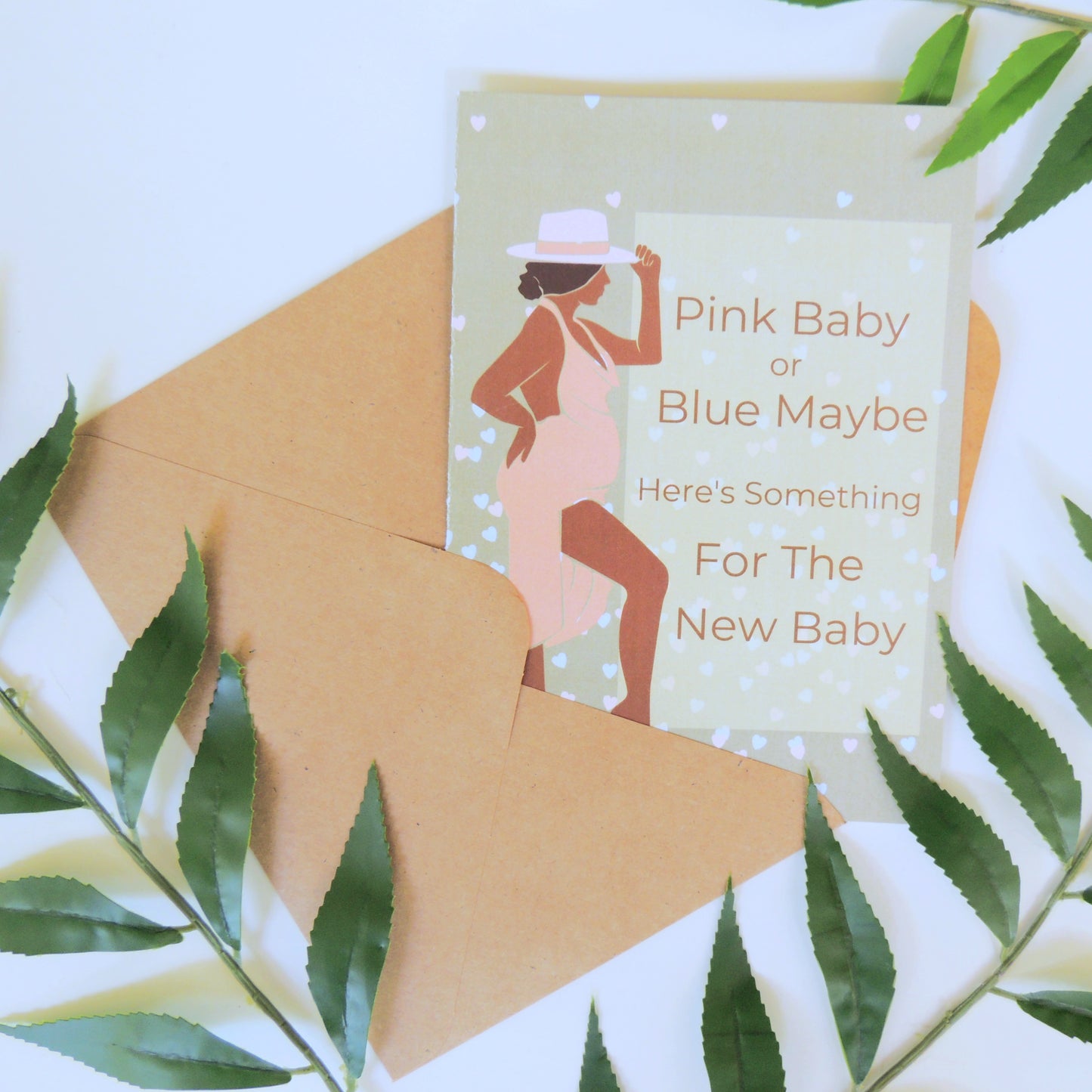 Gender Reveal Baby Shower & Maternity Card