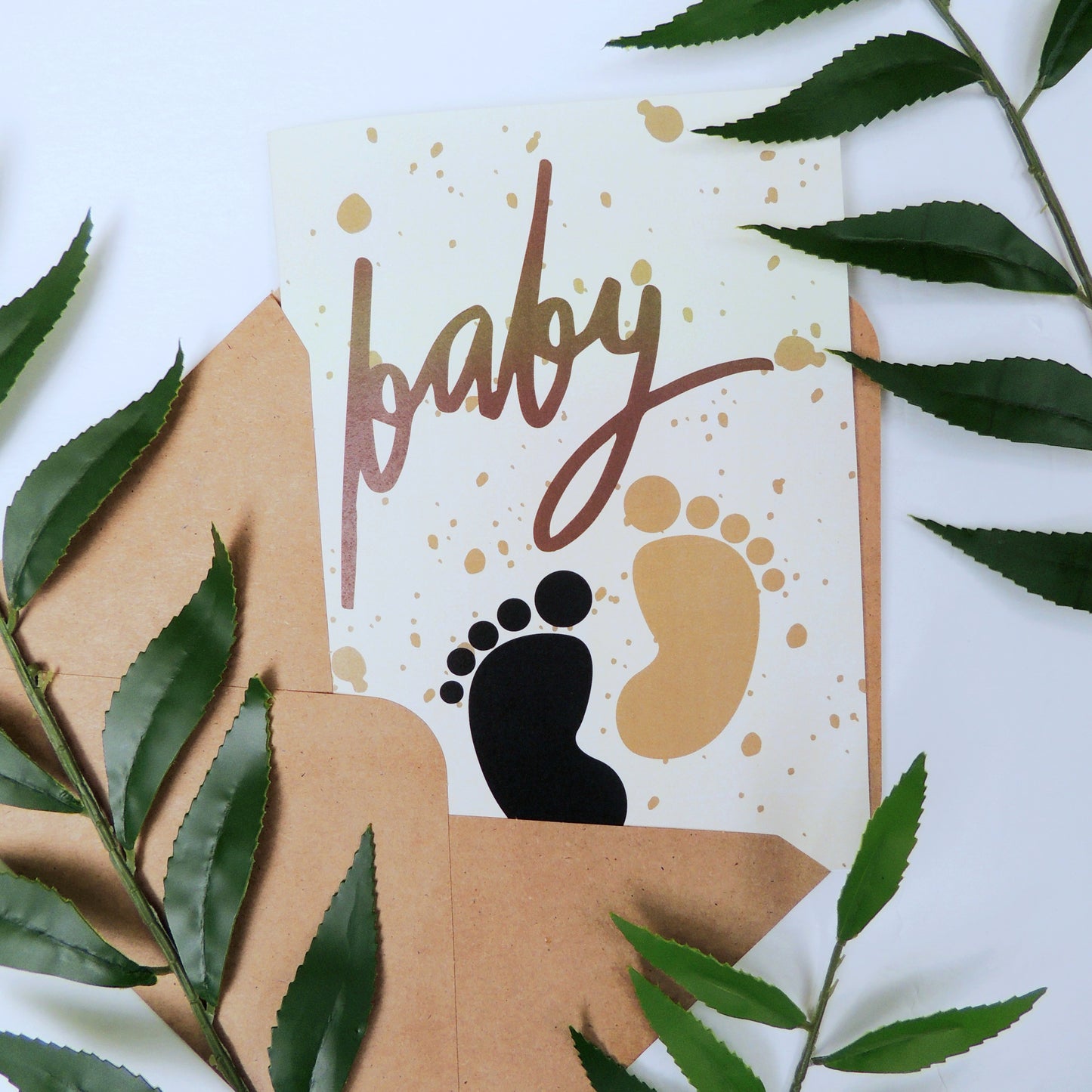 Neutral Baby Shower Card