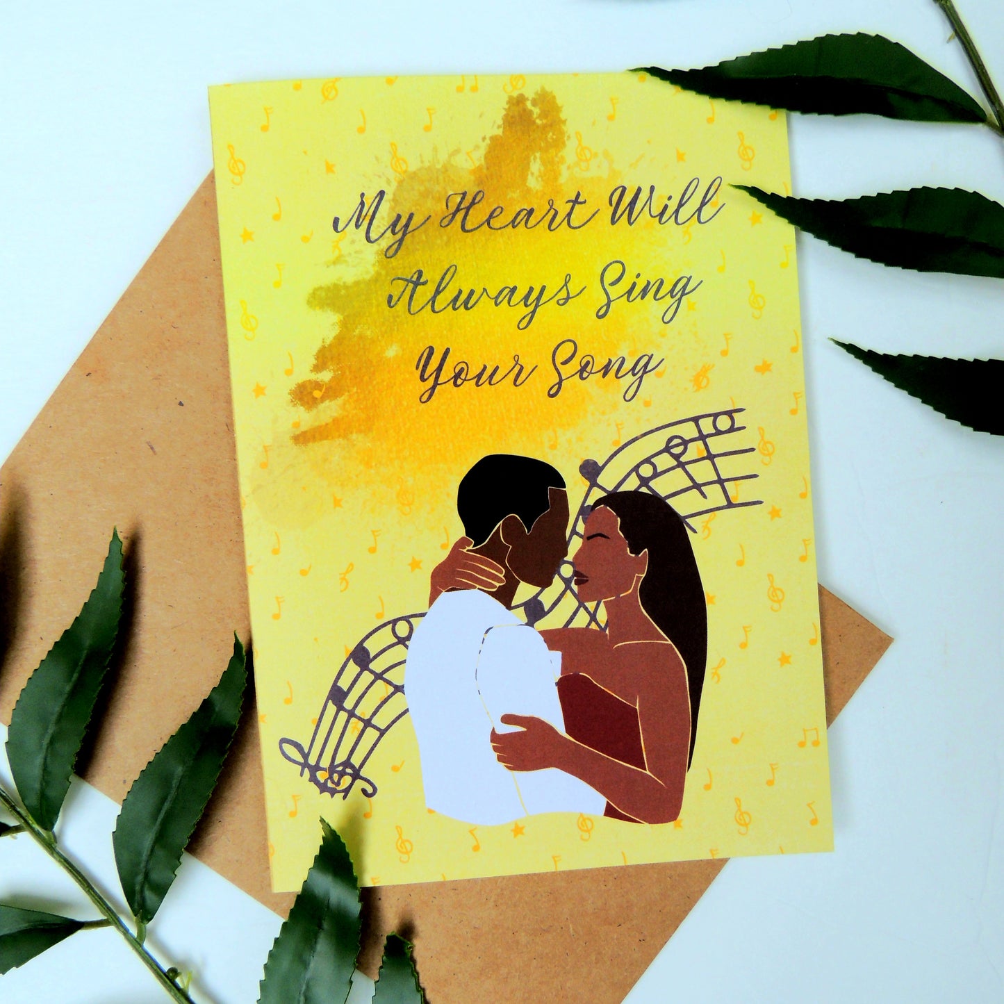 Song Birds Anniversary Greeting Card