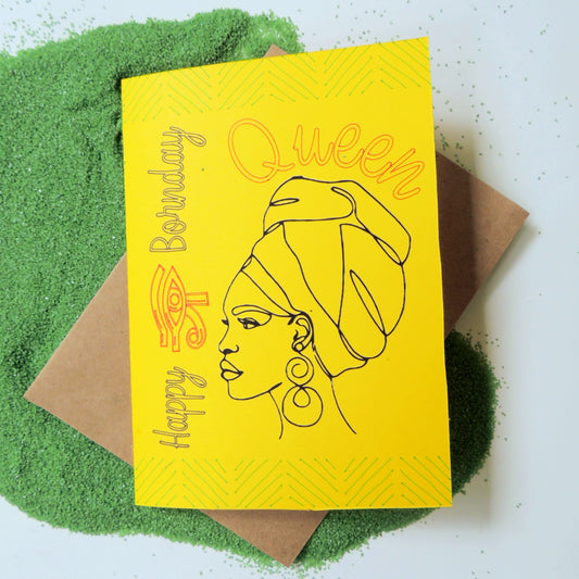 Afrocentric Birthday Card