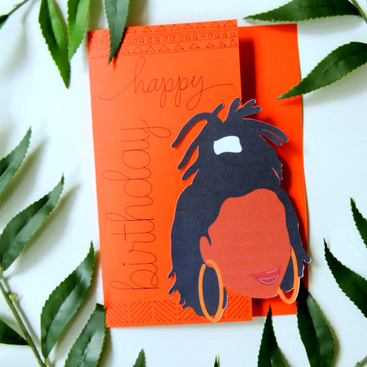 Loc Goddess Birthday Card