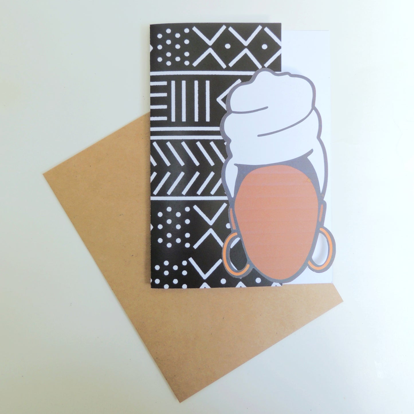 African Print Birthday Queen Greeting Card