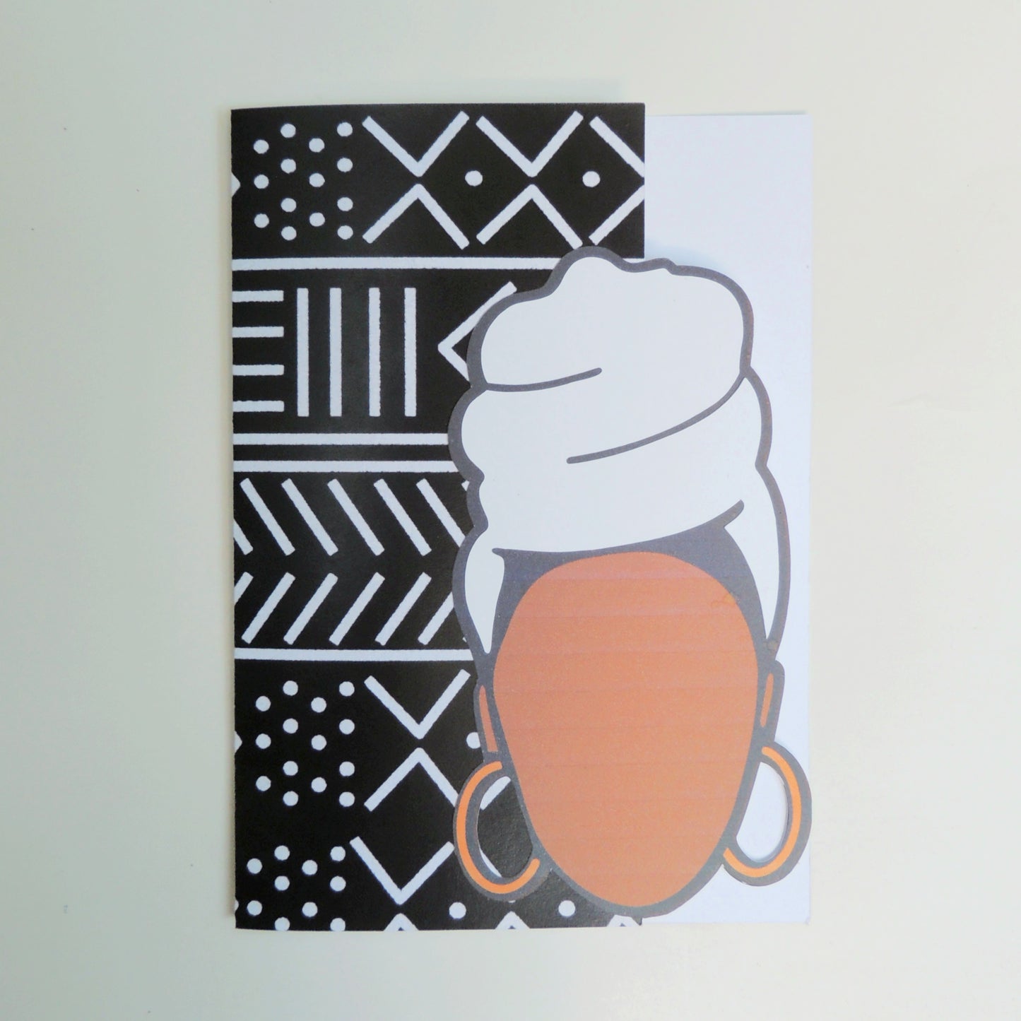 African Print Birthday Queen Greeting Card