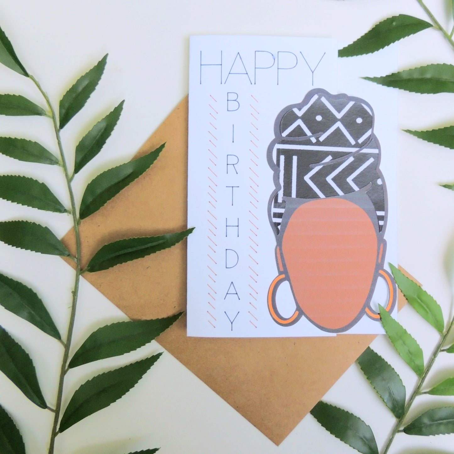 Headwrap Queen Birthday Greeting Card