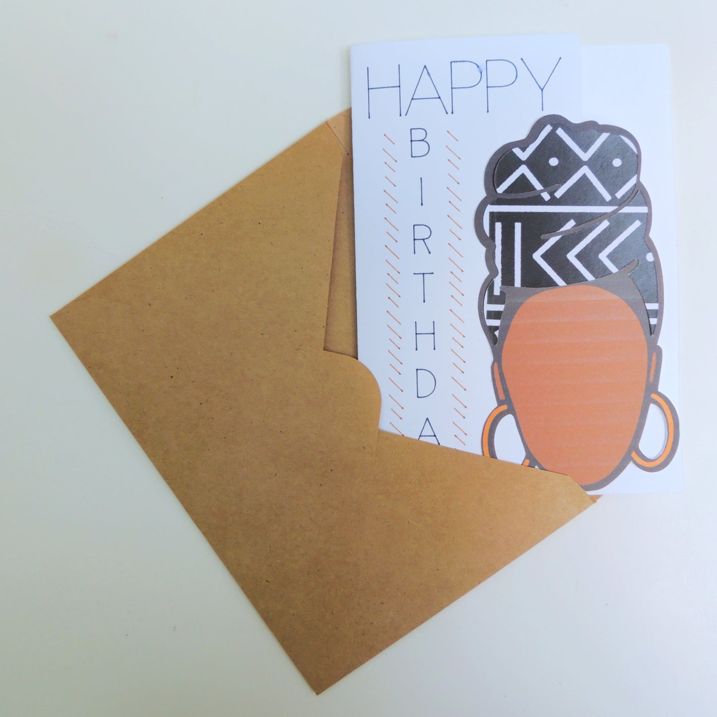 Headwrap Queen Birthday Greeting Card