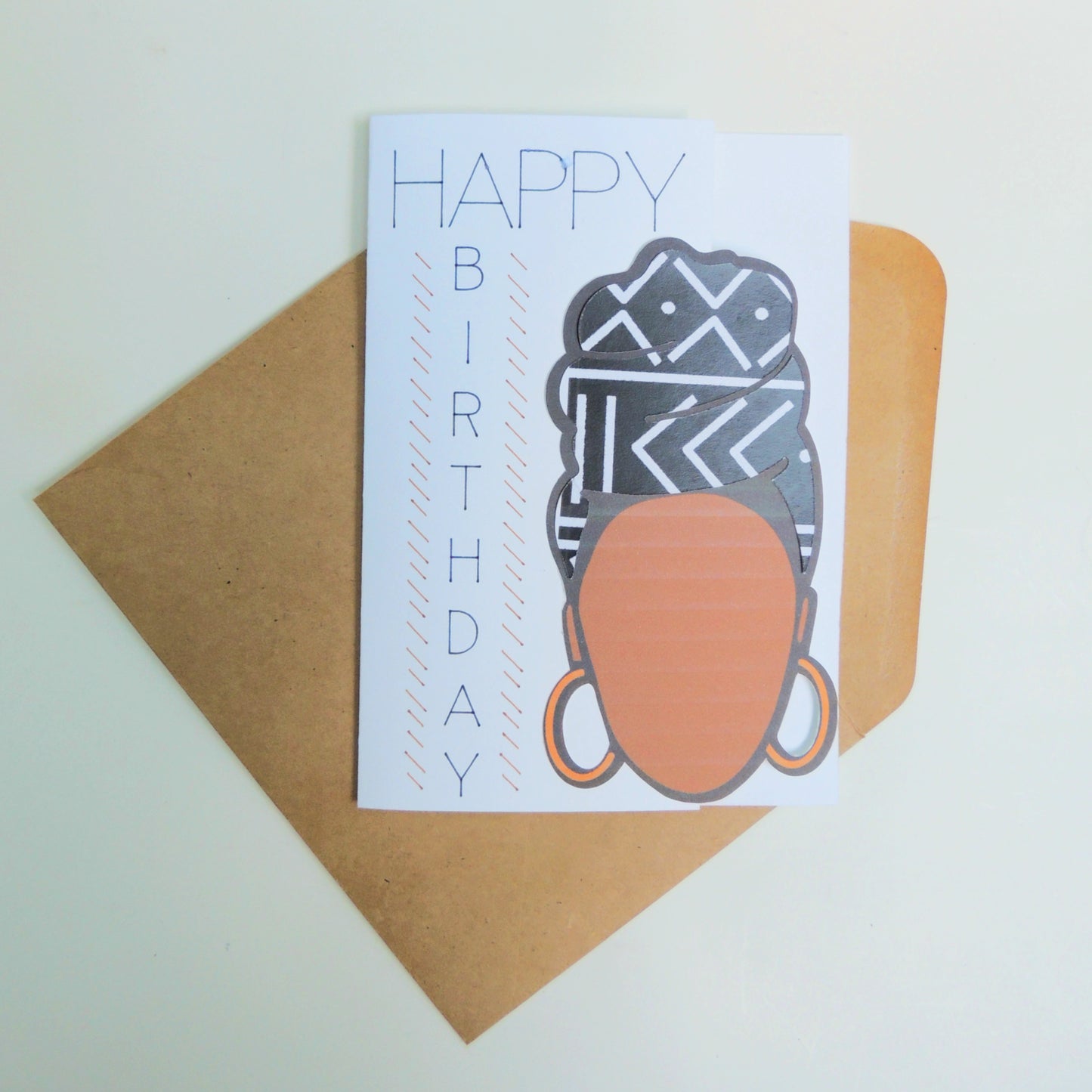 Headwrap Queen Birthday Greeting Card