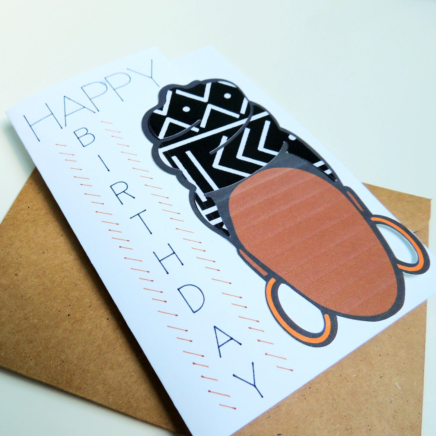 Headwrap Queen Birthday Greeting Card