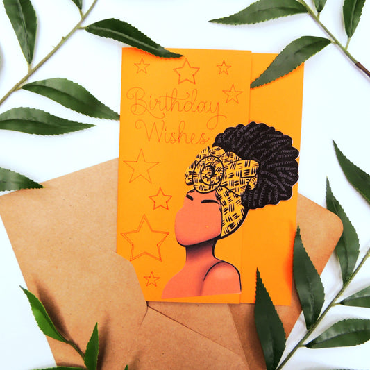 Best Wishes African American Birthday Card